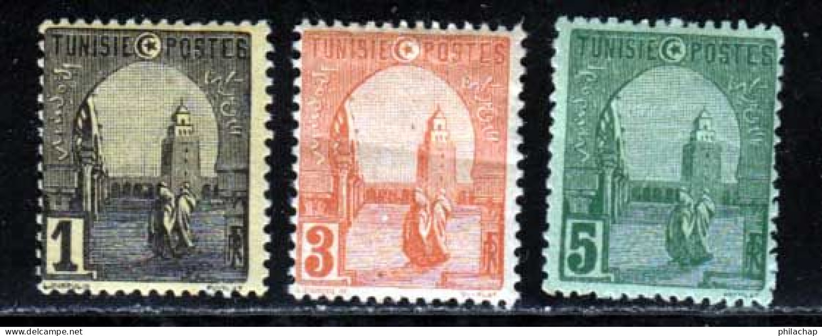 Tunisie 1906 Yvert 29 - 30A - 31 * B Charniere(s) Variete - Neufs