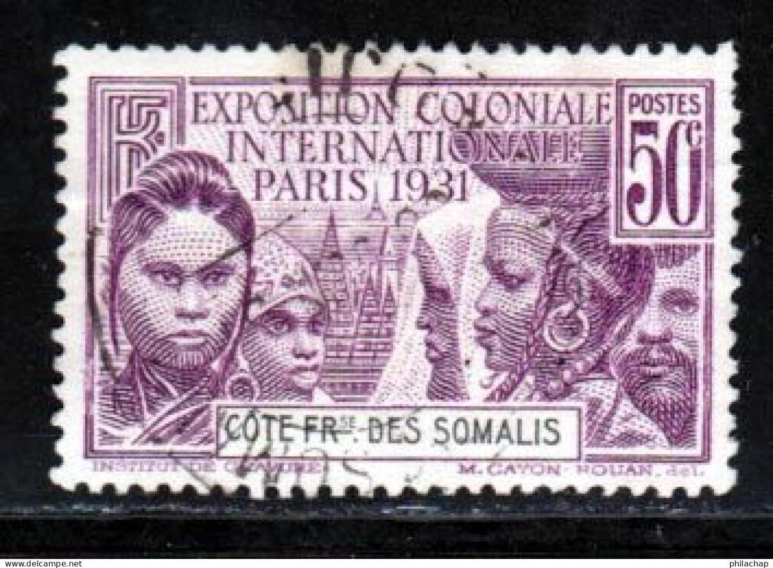 Cote Des Somalis 1931 Yvert 138 (o) B Oblitere(s) - Oblitérés