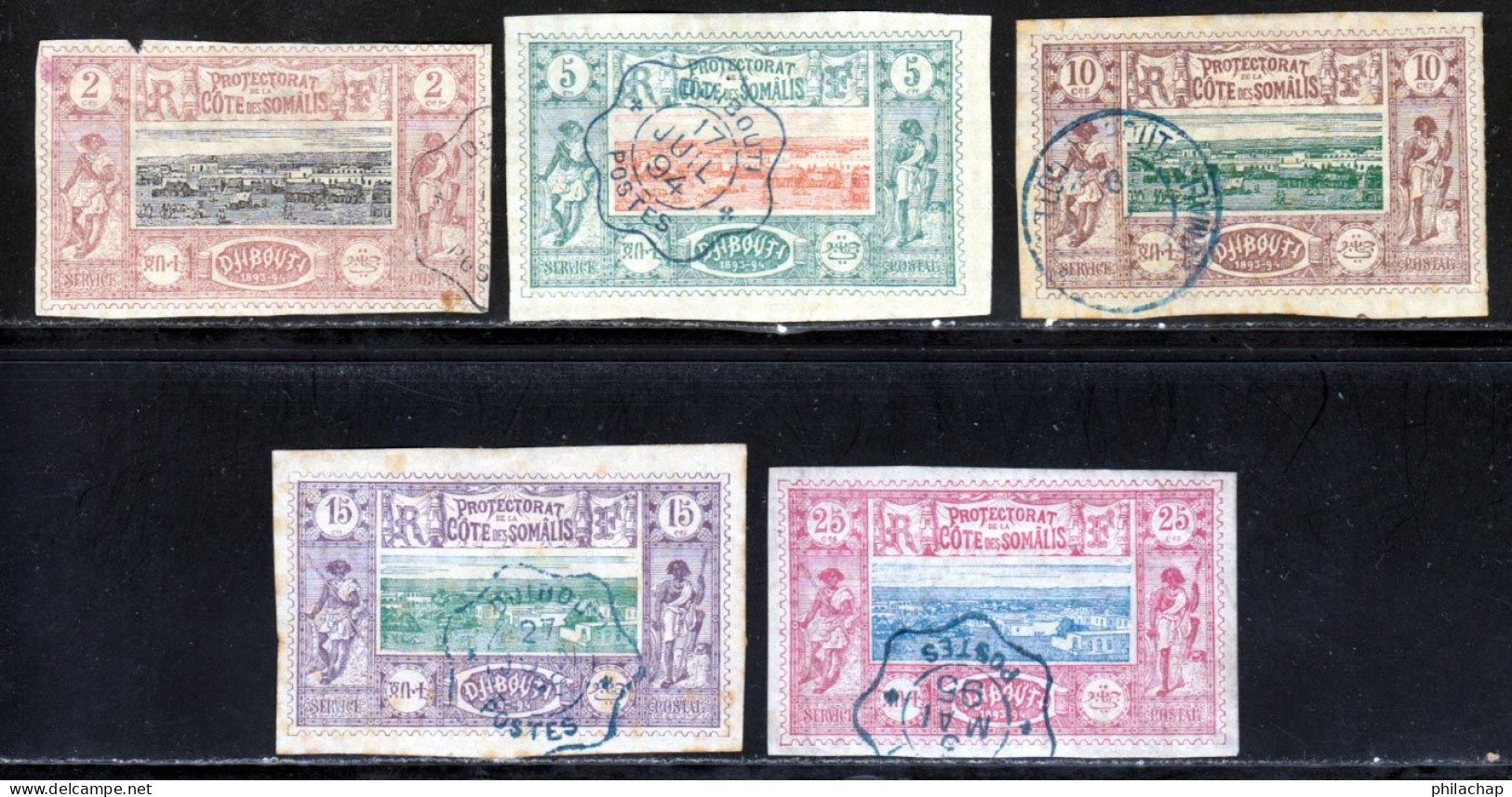 Cote Des Somalis 1894 Yvert 7 - 9 / 12 (o) B Oblitere(s) - Used Stamps