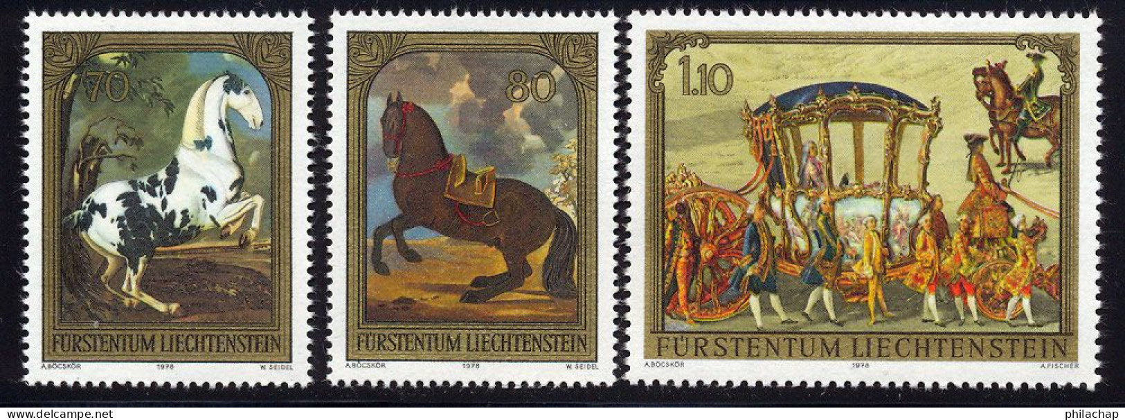 Liechtenstein 1978 Yvert 658 / 660 ** TB Bord De Feuille - Ungebraucht