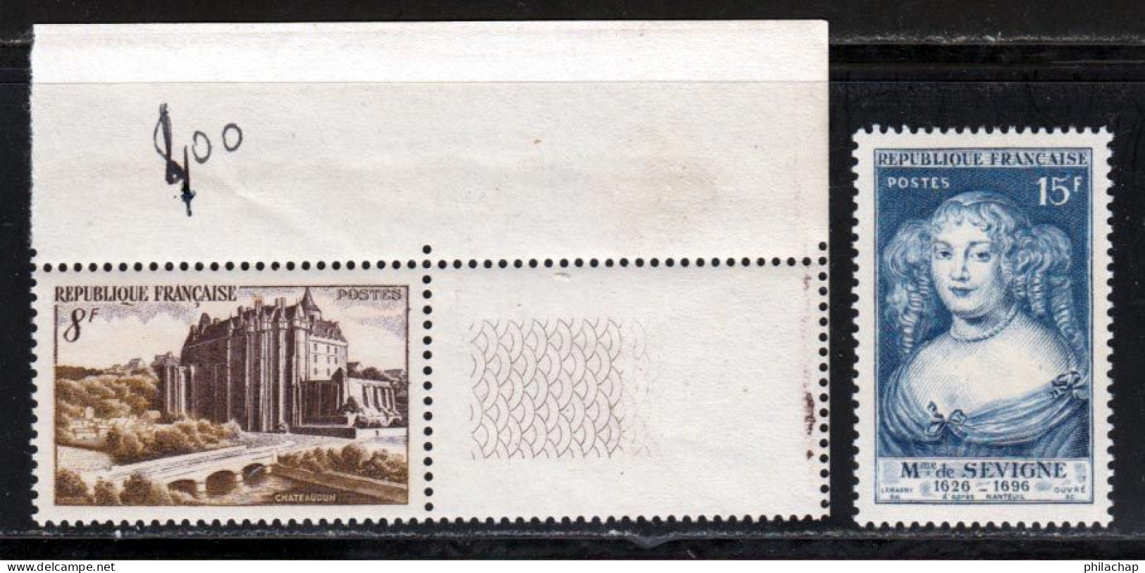 France 1950 Yvert 873 / 874 ** TB - Nuovi