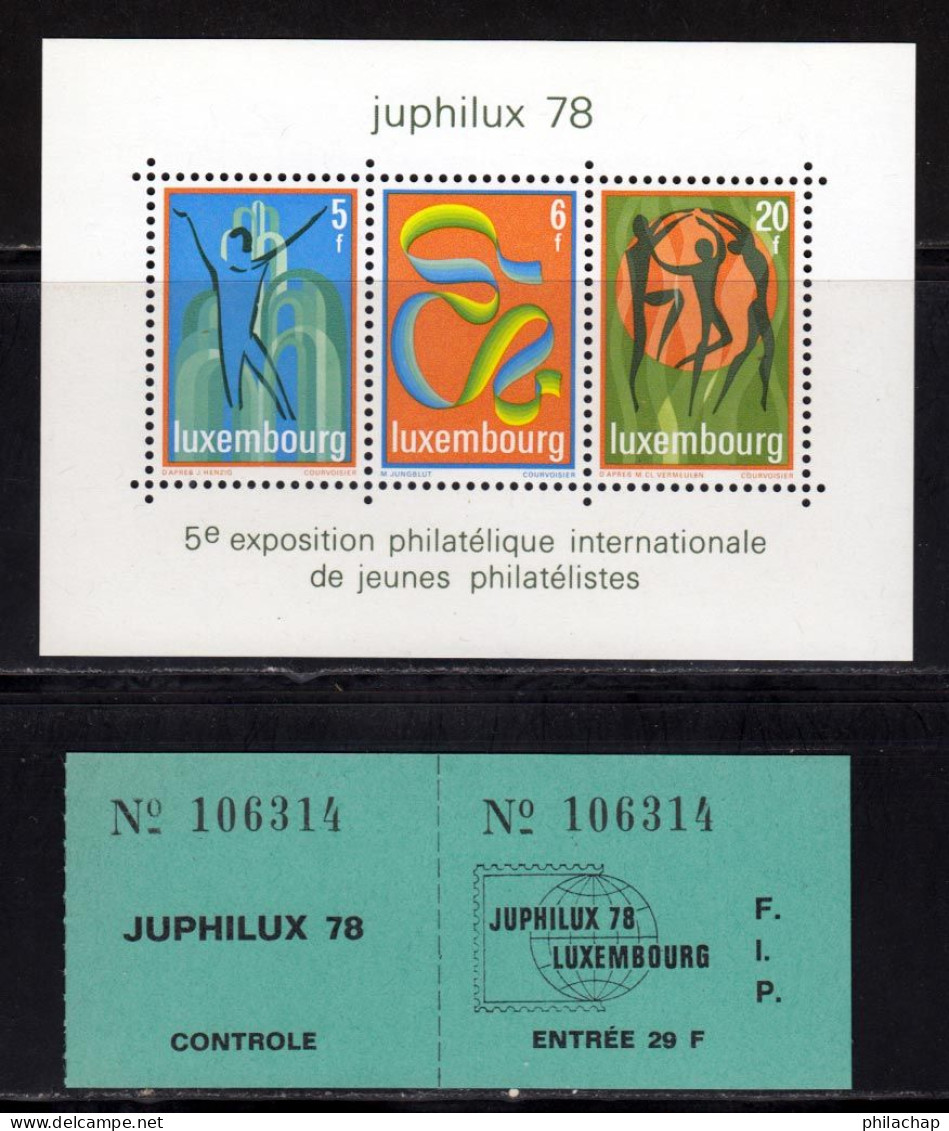 Luxembourg BF 1978 Yvert 12 ** TB - Blocs & Feuillets