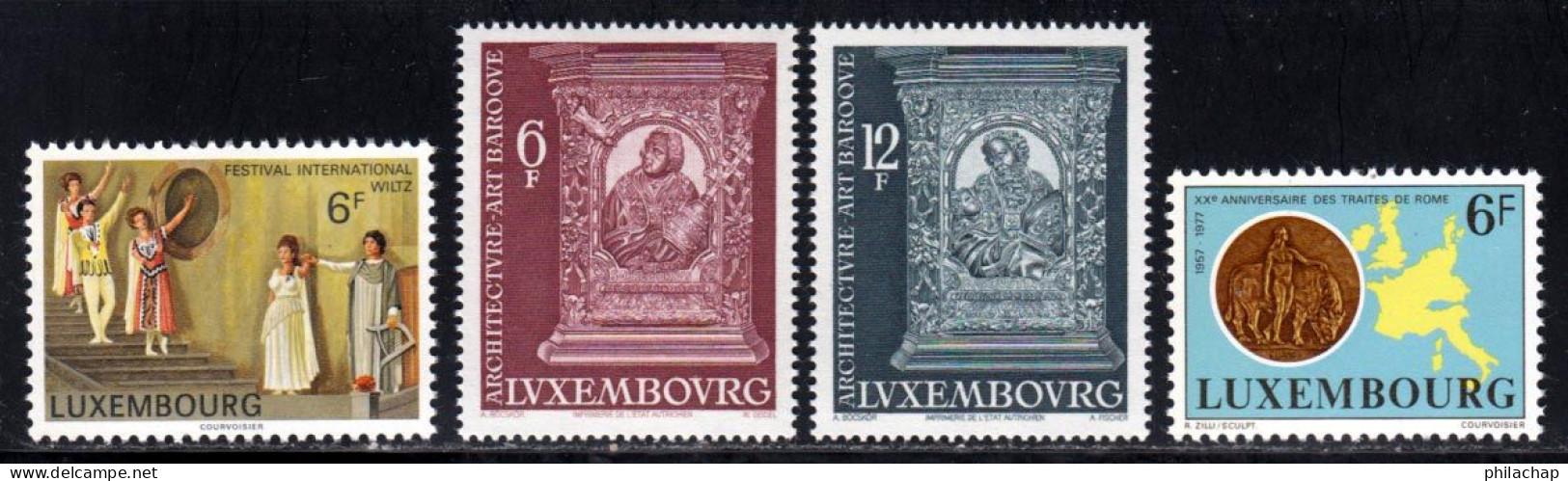 Luxembourg 1977 Yvert 902 / 904 - 906 ** TB - Unused Stamps