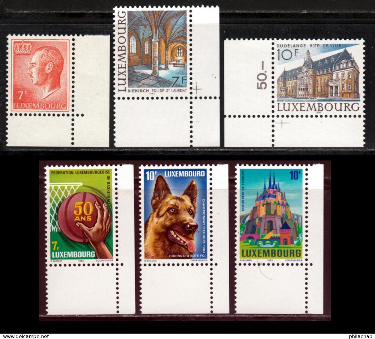 Luxembourg 1983 Yvert 1030 / 1035 ** TB - Ungebraucht