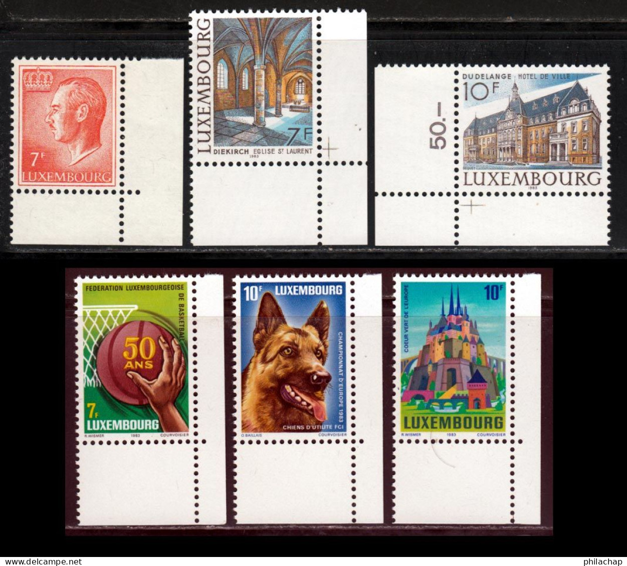 Luxembourg 1983 Yvert 1030 / 1035 ** TB - Unused Stamps