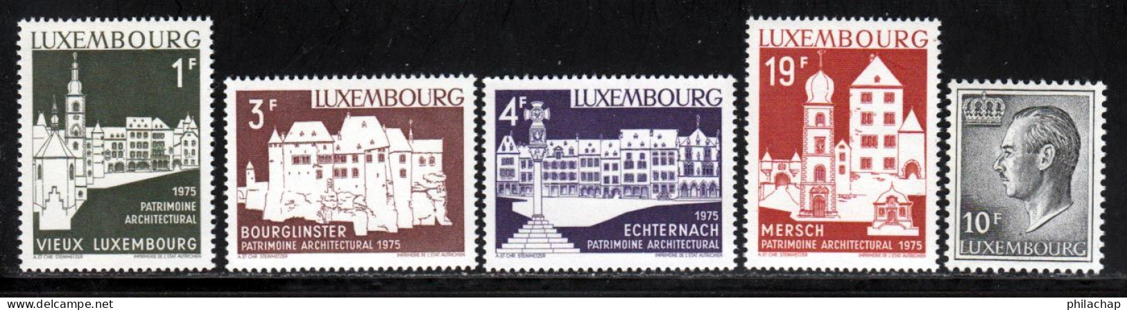 Luxembourg 1975 Yvert 849 / 853 ** TB - Neufs