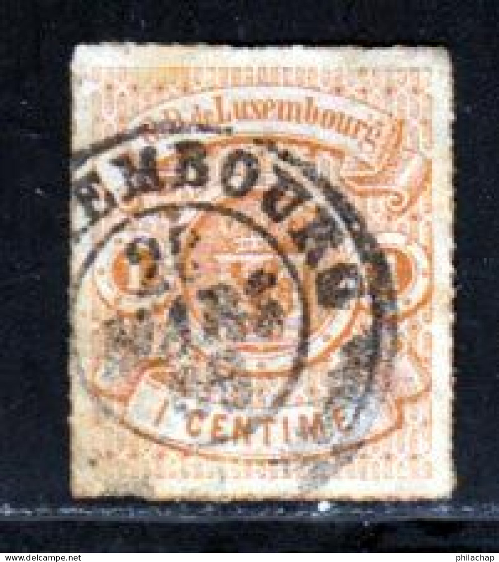 Luxembourg 1865 Yvert 16b (o) B Oblitere(s) - 1859-1880 Wappen & Heraldik