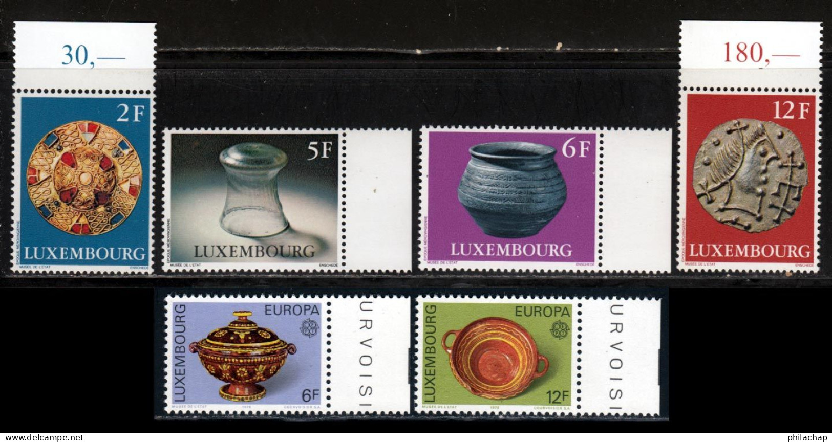Luxembourg 1976 Yvert 874 / 879 ** TB - Unused Stamps