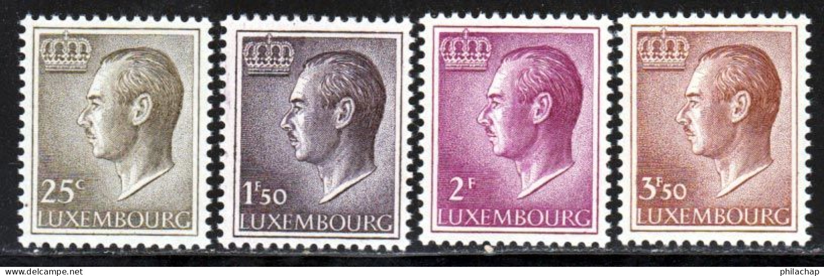 Luxembourg 1965 Yvert 660 - 663 - 664 - 666 ** TB - Nuovi