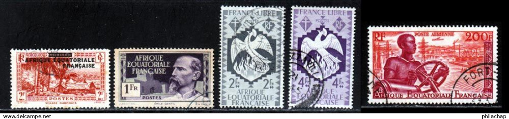 AEF 1941 Yvert 26 - 51 - 149 - 151 - PA60 (o) B Oblitere(s) - Gebraucht