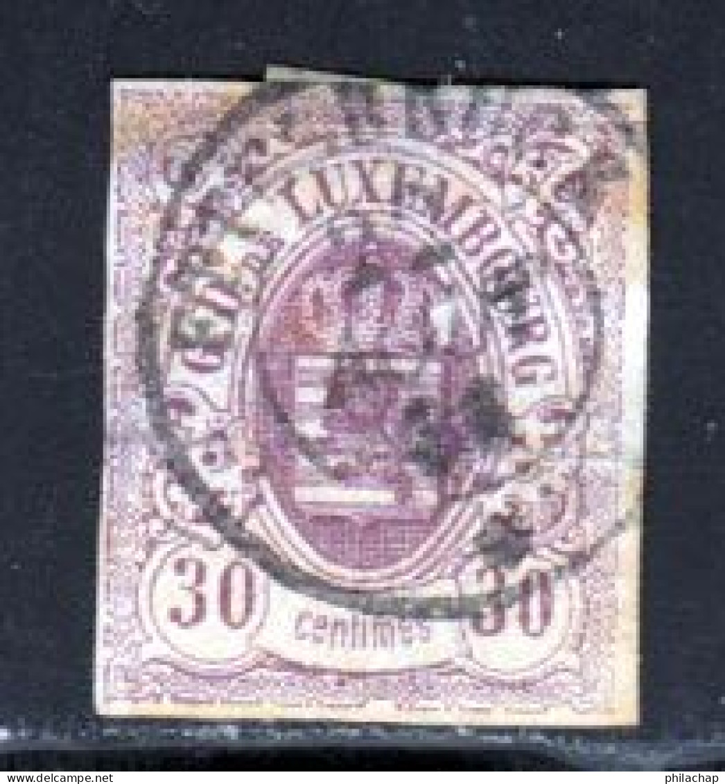 Luxembourg 1859 Yvert 9 (o) B Oblitere(s) - 1859-1880 Wappen & Heraldik