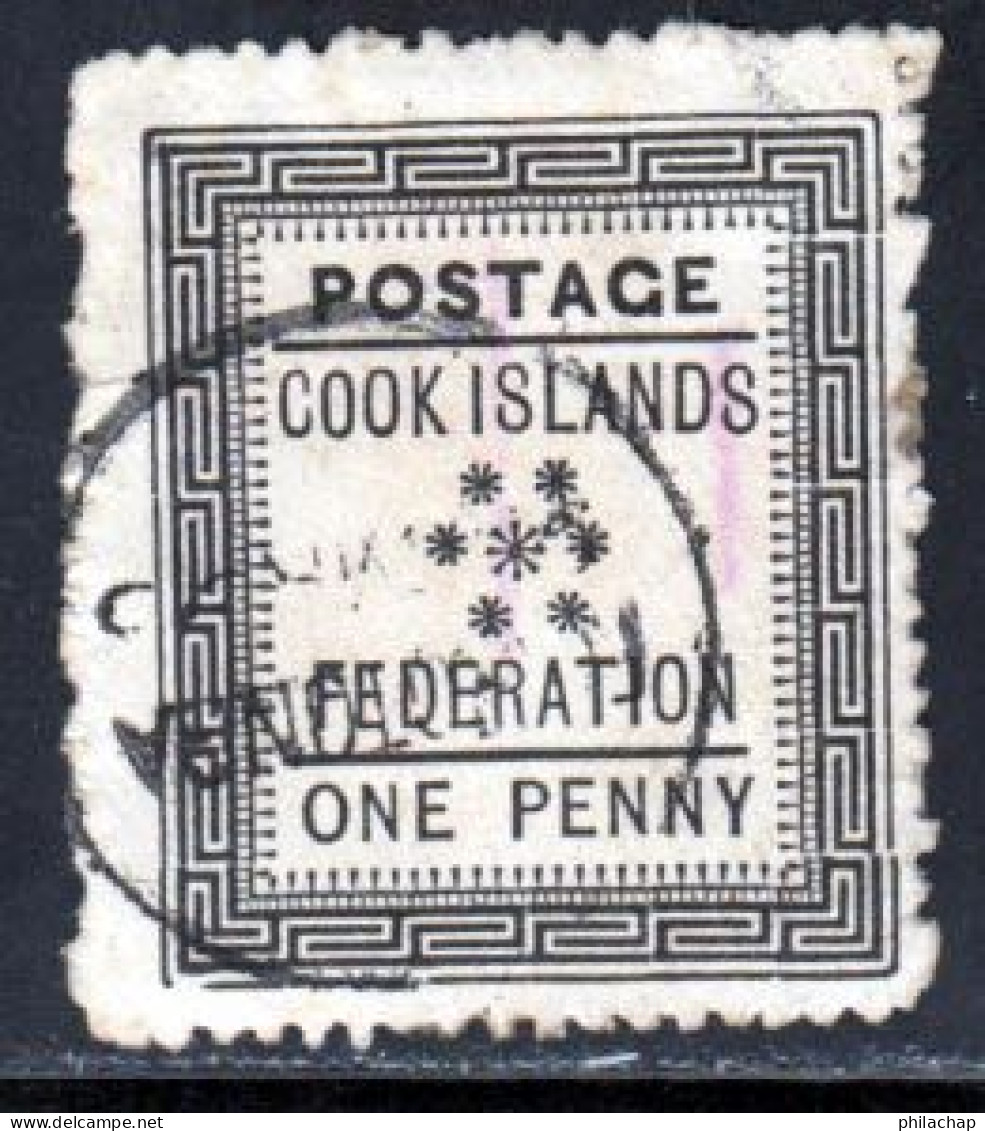 Cook Iles 1892 Yvert 1 (o) B Oblitere(s) - Islas Cook