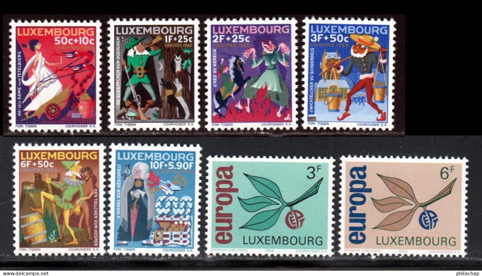 Luxembourg 1965 Yvert 670 / 677 ** TB - Unused Stamps