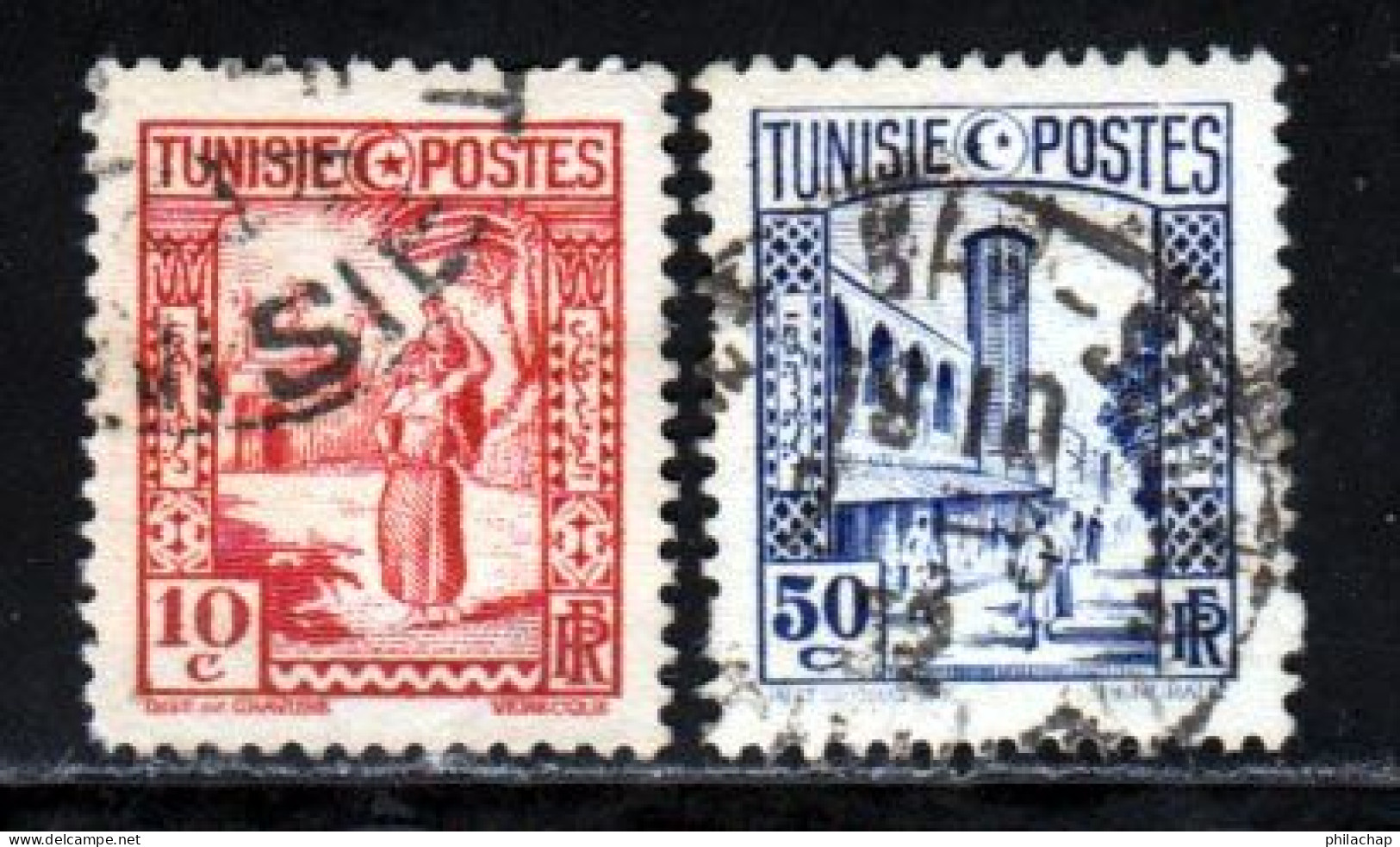 Tunisie 1931 Yvert 165 - 171 (o) B Oblitere(s) - Oblitérés