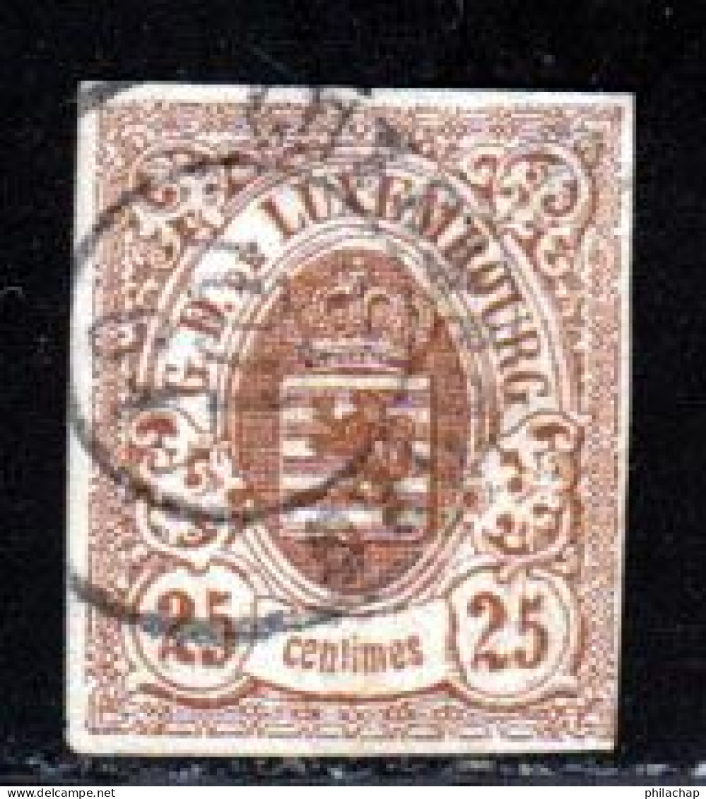 Luxembourg 1859 Yvert 8 (o) B Oblitere(s) - 1859-1880 Stemmi