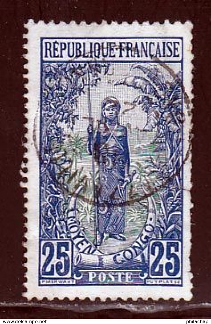 Congo Français 1924 Yvert 55 (o) B Oblitere(s) - Usados