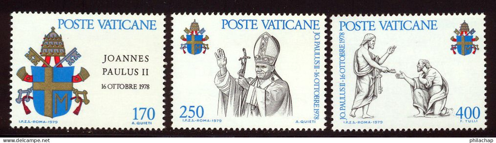 Vatican 1979 Yvert 666 / 668 ** TB Bord De Feuille - Ungebraucht