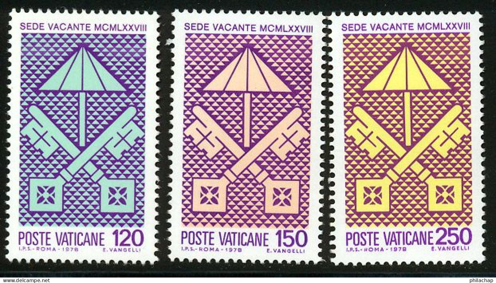 Vatican 1978 Yvert 656 / 658 ** TB - Nuevos