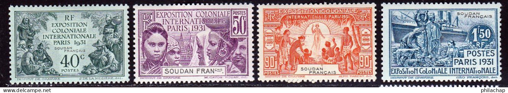 Soudan 1931 Yvert 89 / 92 * TB Charniere(s) - Nuovi