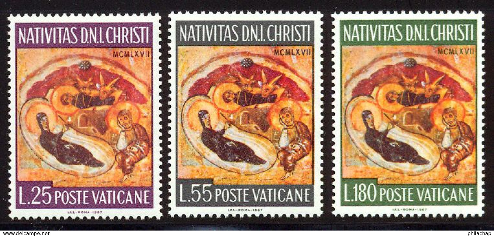 Vatican 1967 Yvert 476 / 478 ** TB Coin De Feuille - Neufs