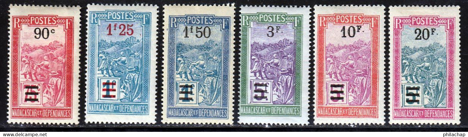 Madagascar 1922 Yvert 150 / 155 * TB Charniere(s) - Unused Stamps