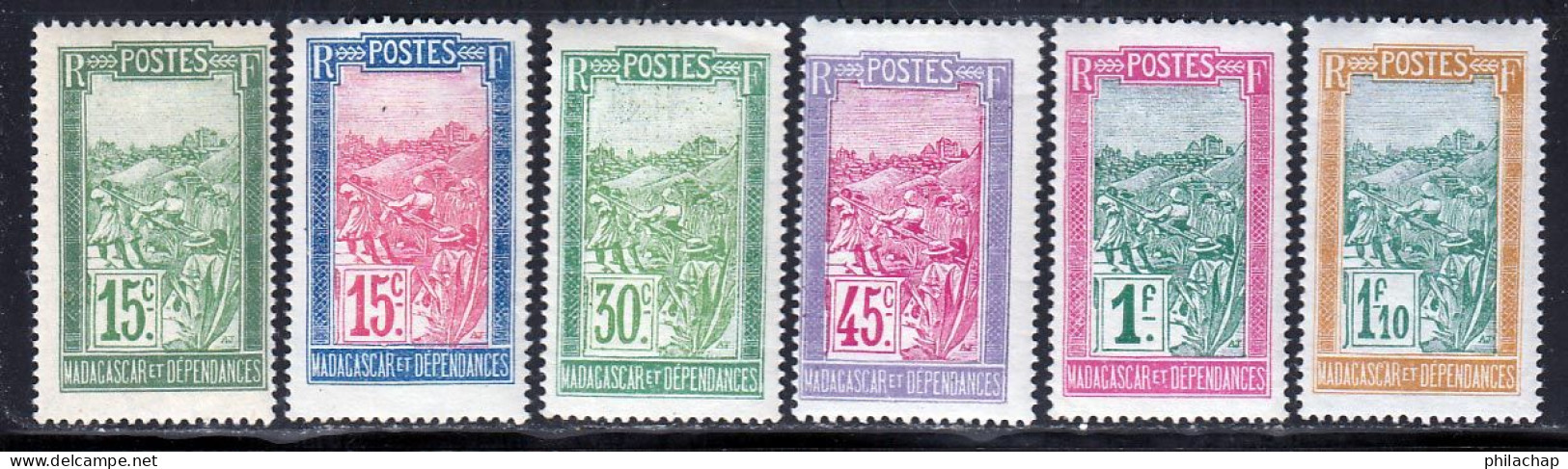 Madagascar 1927 Yvert 156 / 161 * TB Charniere(s) - Neufs