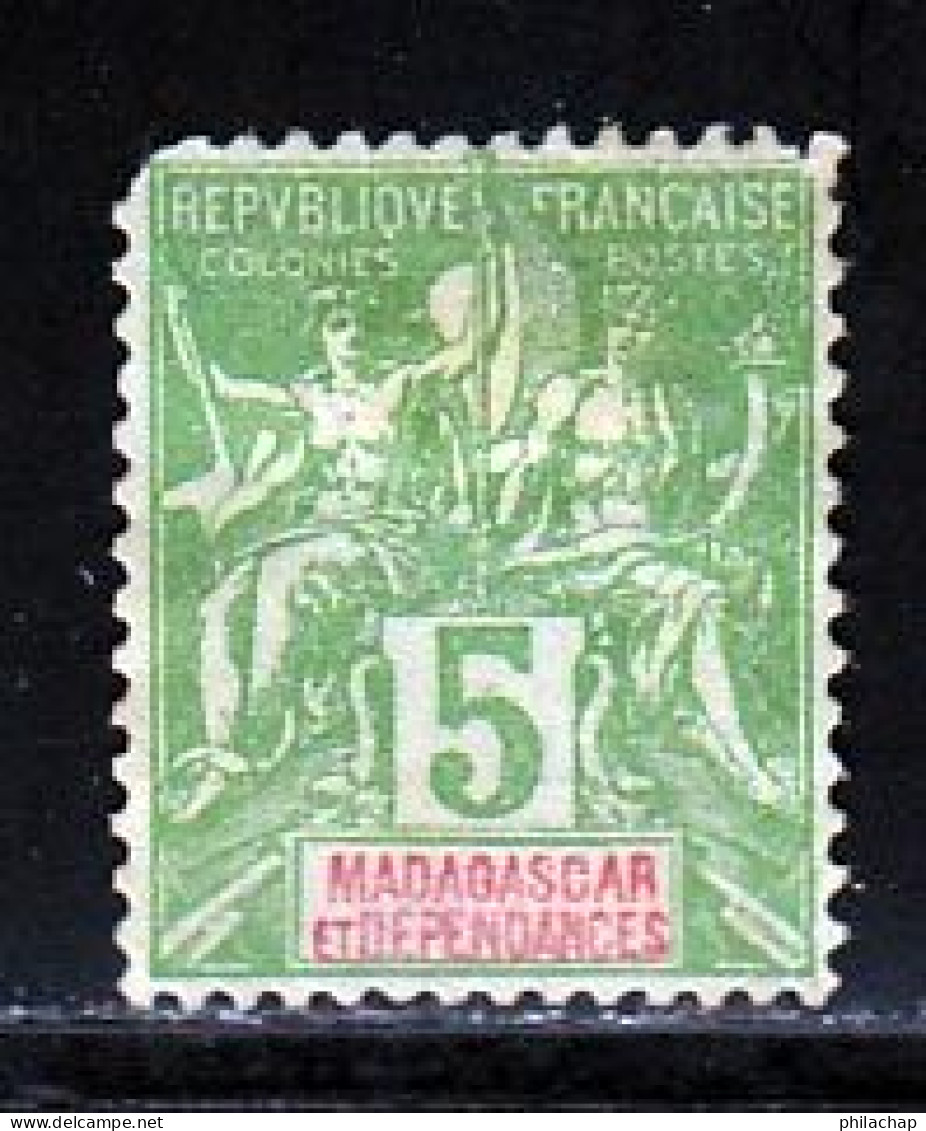 Madagascar 1900 Yvert 42A (*) B Neuf Sans Gomme - Ongebruikt