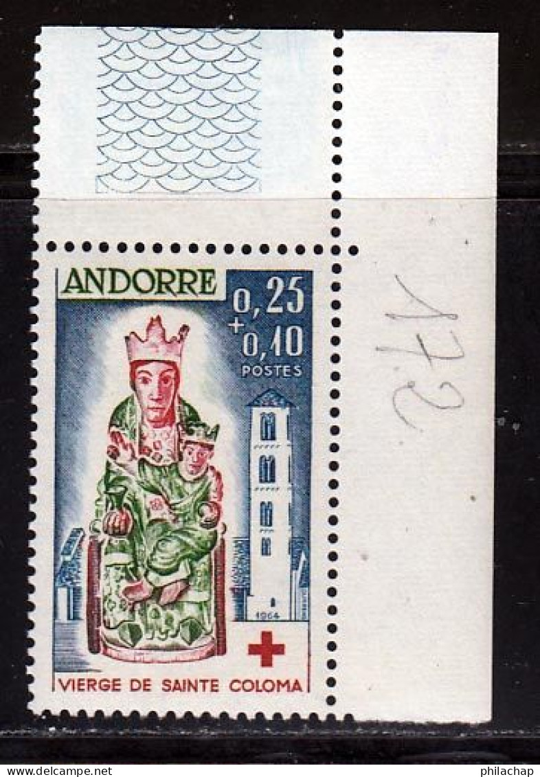 Andorre Francais 1964 Yvert 172 ** TB - Nuevos