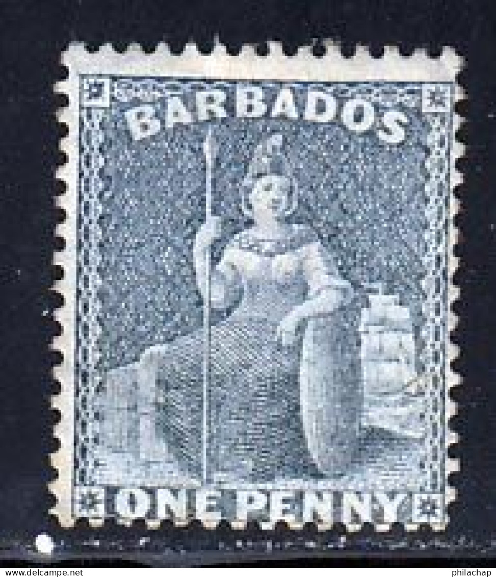 Barbade 1875 Yvert 33 (*) TB Neuf Sans Gomme - Barbados (...-1966)