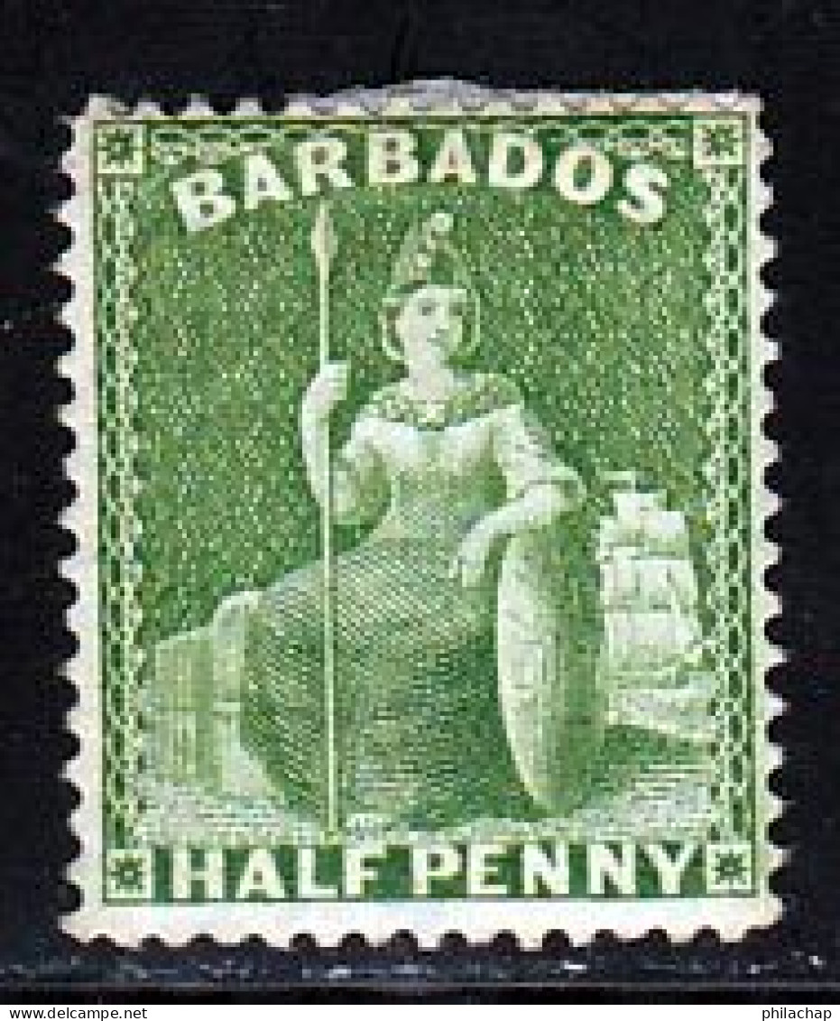 Barbade 1875 Yvert 32 (*) TB Neuf Sans Gomme - Barbados (...-1966)