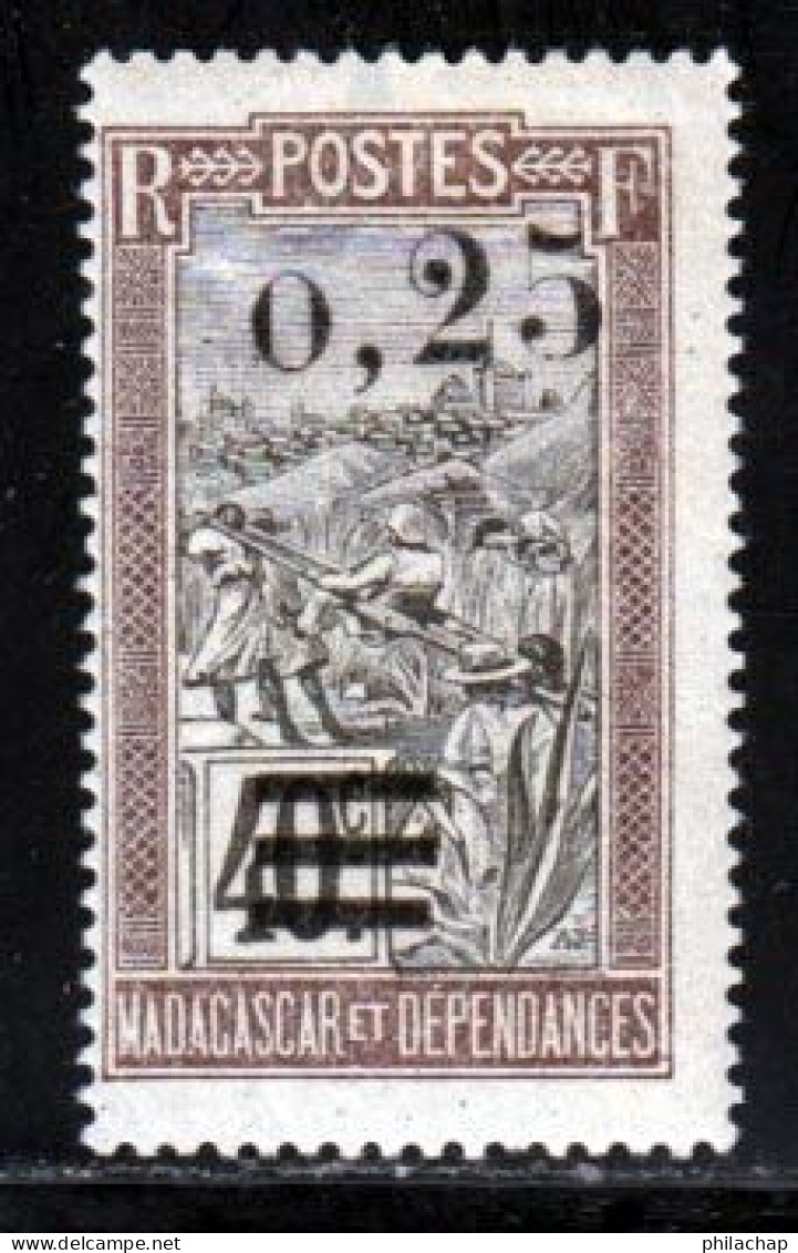 Madagascar 1921 Yvert 127 * B Charniere(s) - Nuovi