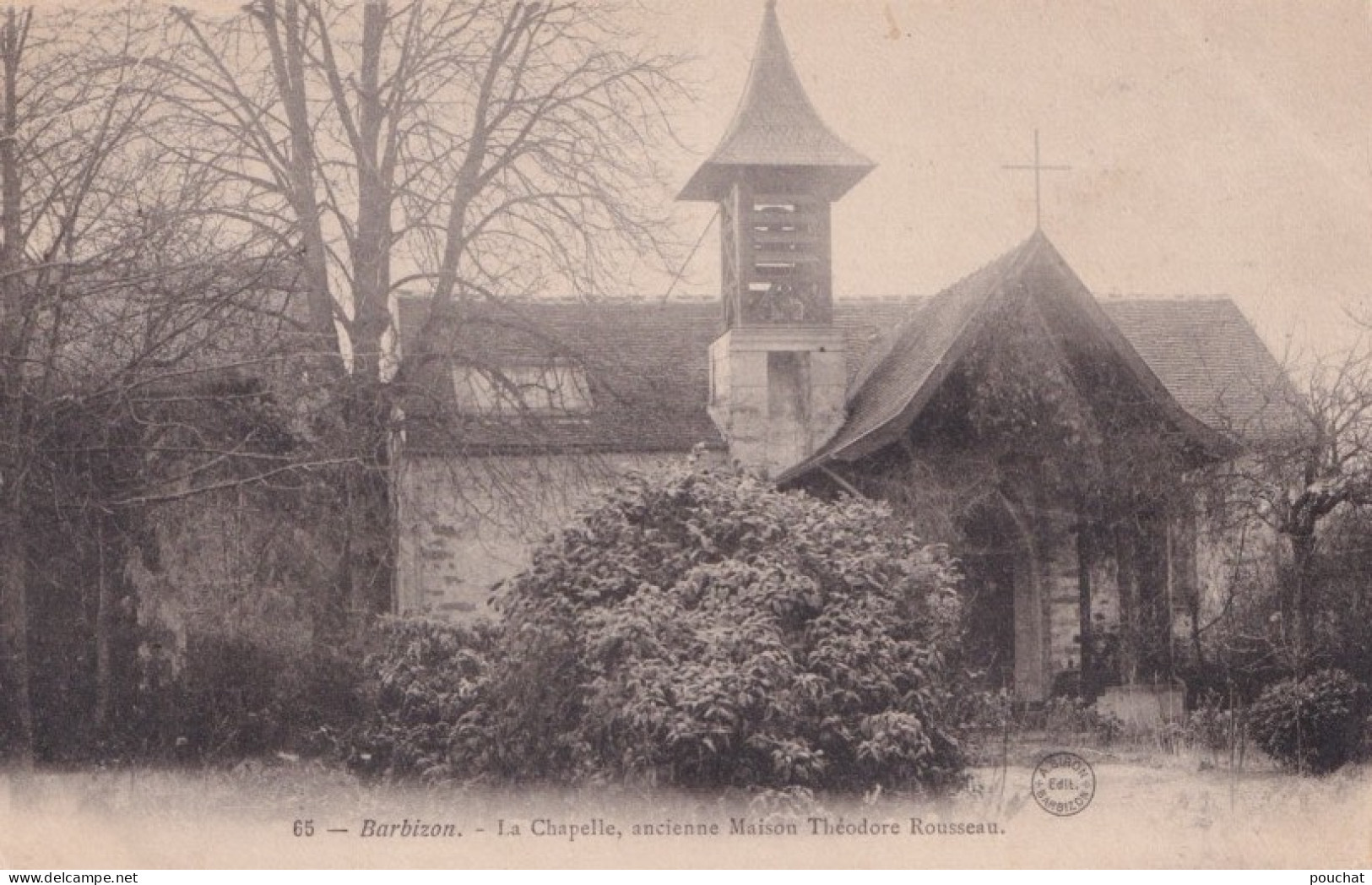 F15-77) BARBIZON - LA CHAPELLE - ANCIENNE MAISON THEODORE ROUSSEAU - 1905 - ( 2 SCANS ) - Barbizon