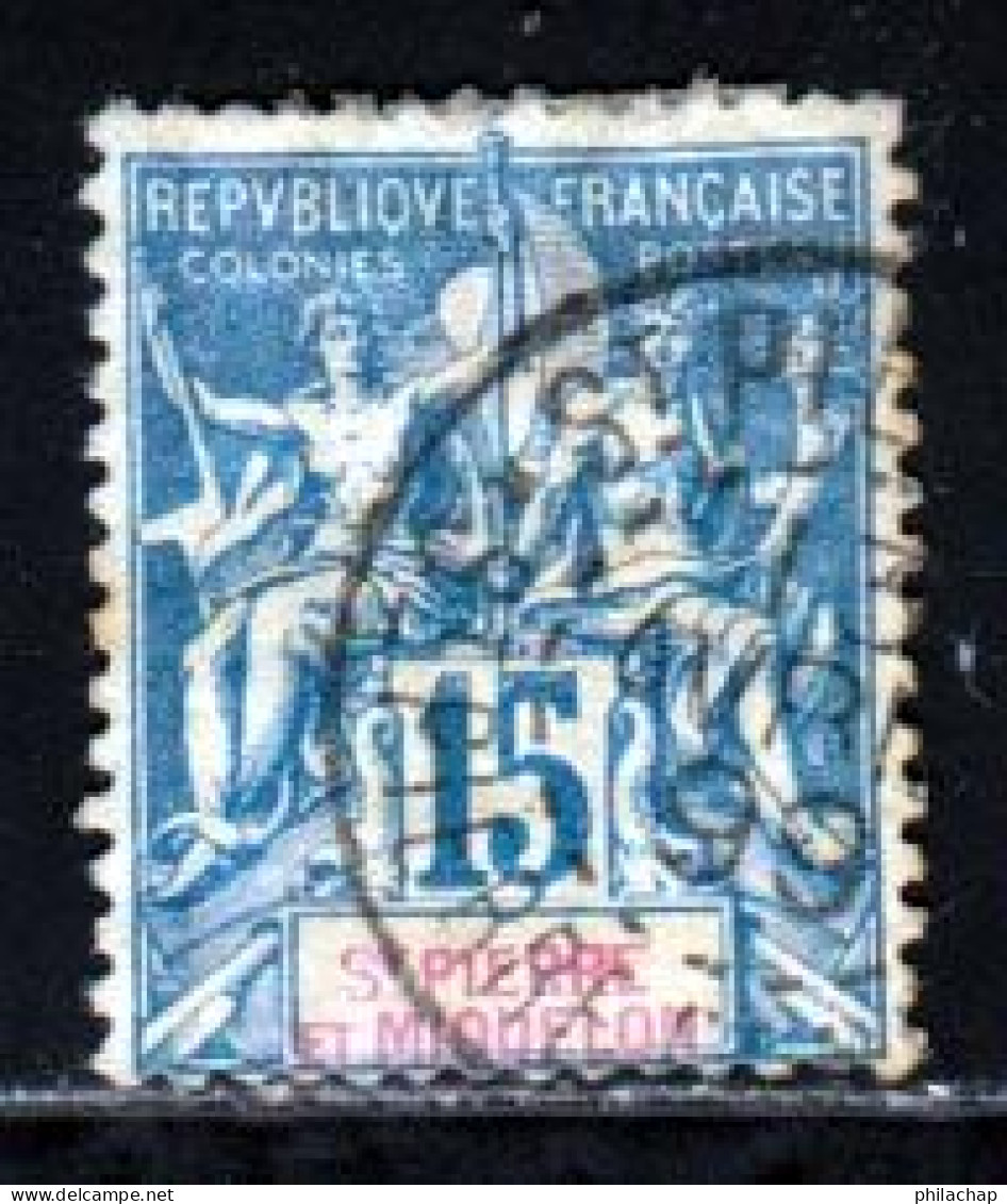 St Pierre Et Miquelon 1892 Yvert 64 (o) B Oblitere(s) - Used Stamps