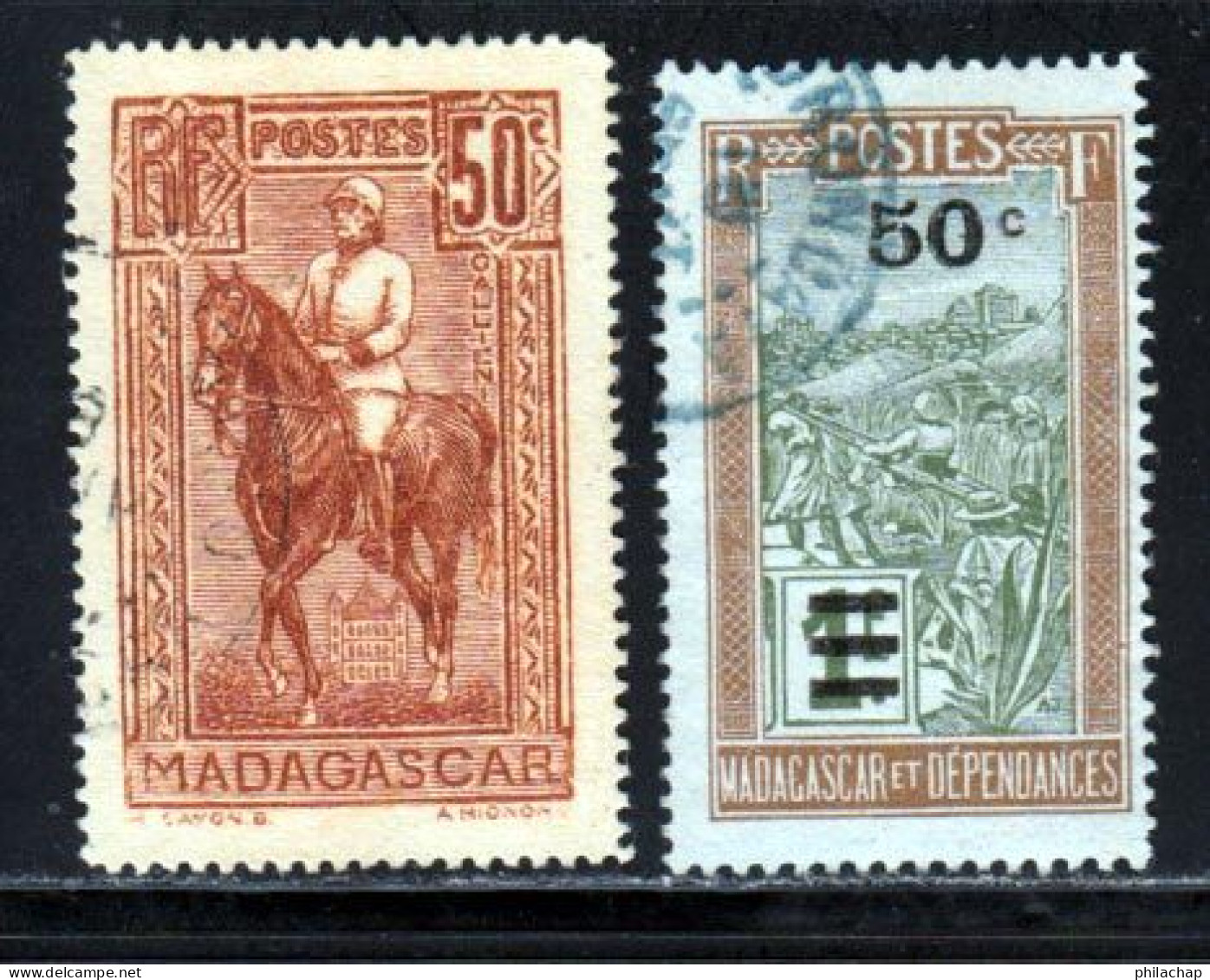 Madagascar 1938 Yvert 184 - 189 (o) B Oblitere(s) - Usati