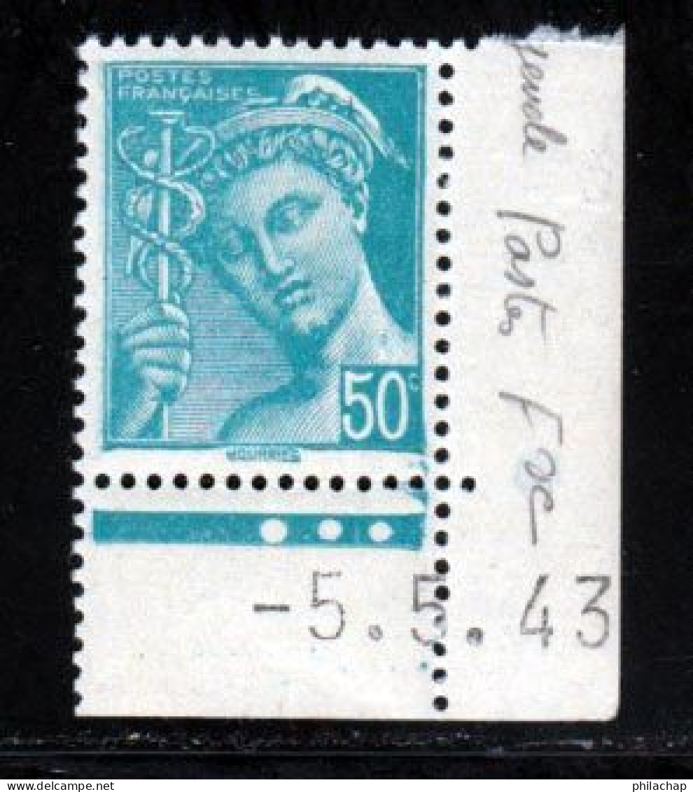 France 1942 Yvert 549 ** TB Coin De Feuille - Unused Stamps