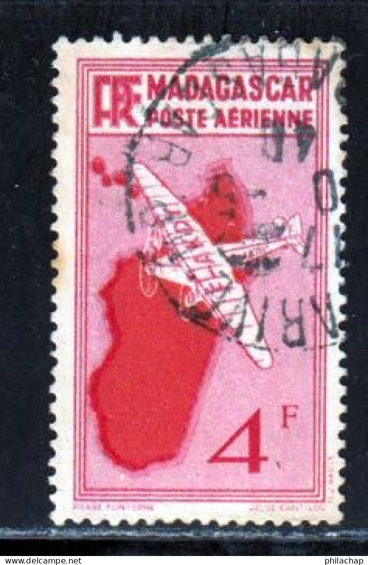 Madagascar PA 1935 Yvert 6 (o) B Oblitere(s) - Aéreo