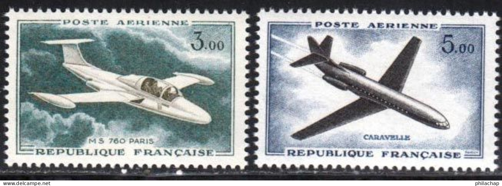 France PA 1960 Yvert 39 / 40 ** TB - 1960-.... Mint/hinged