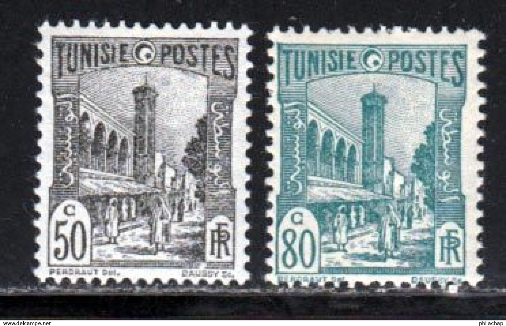 Tunisie 1926 Yvert 132 - 135 * TB Charniere(s) - Neufs