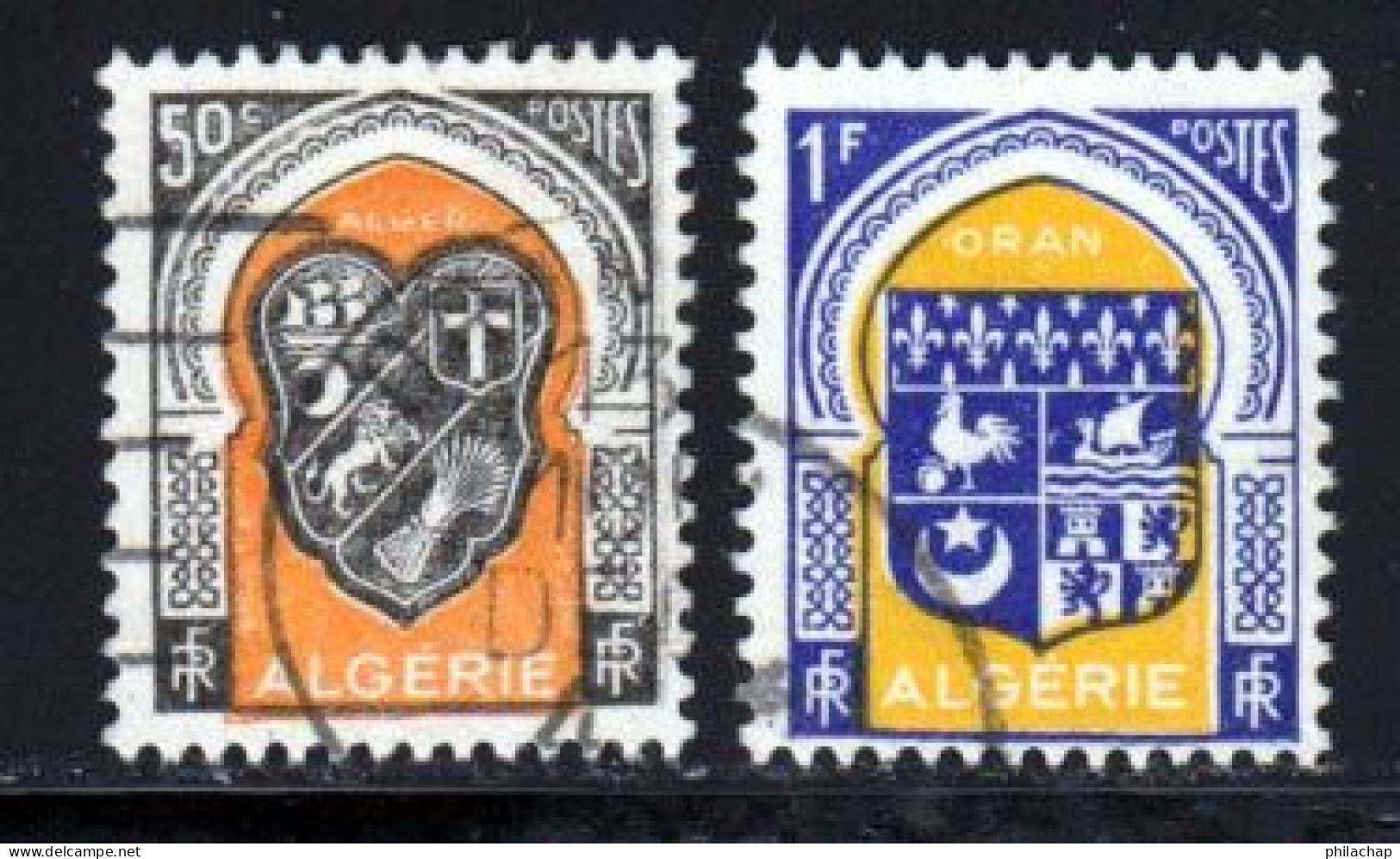 Algerie 1947 Yvert 255 / 256 (o) B Oblitere(s) - Usati