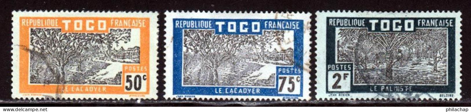 Togo 1924 Yvert 136 - 139 - 142 (o) B Oblitere(s) - Used Stamps