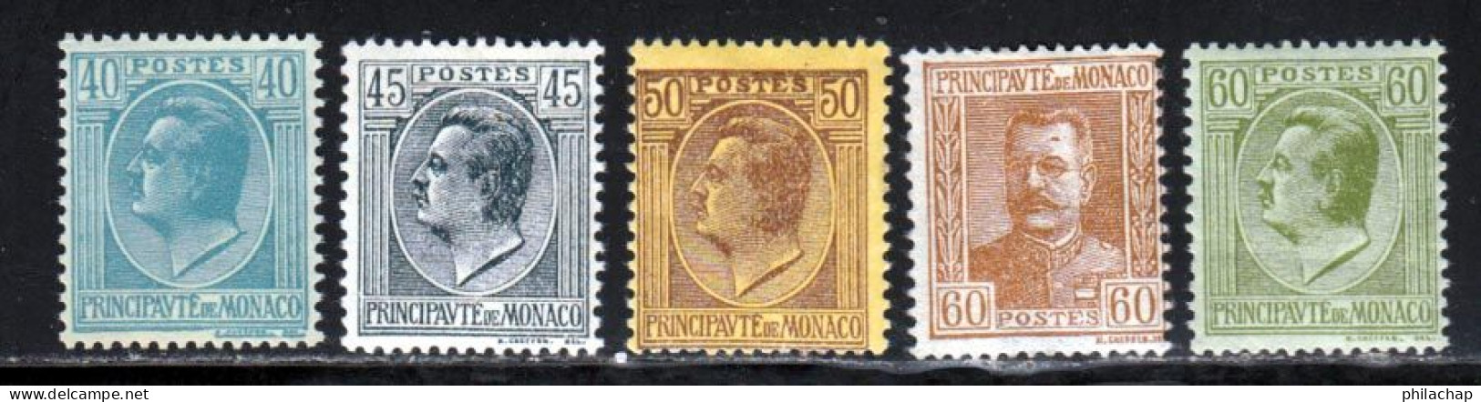 Monaco 1924 Yvert 84 - 85 - 87 / 89 * TB Charniere(s) - Ungebraucht