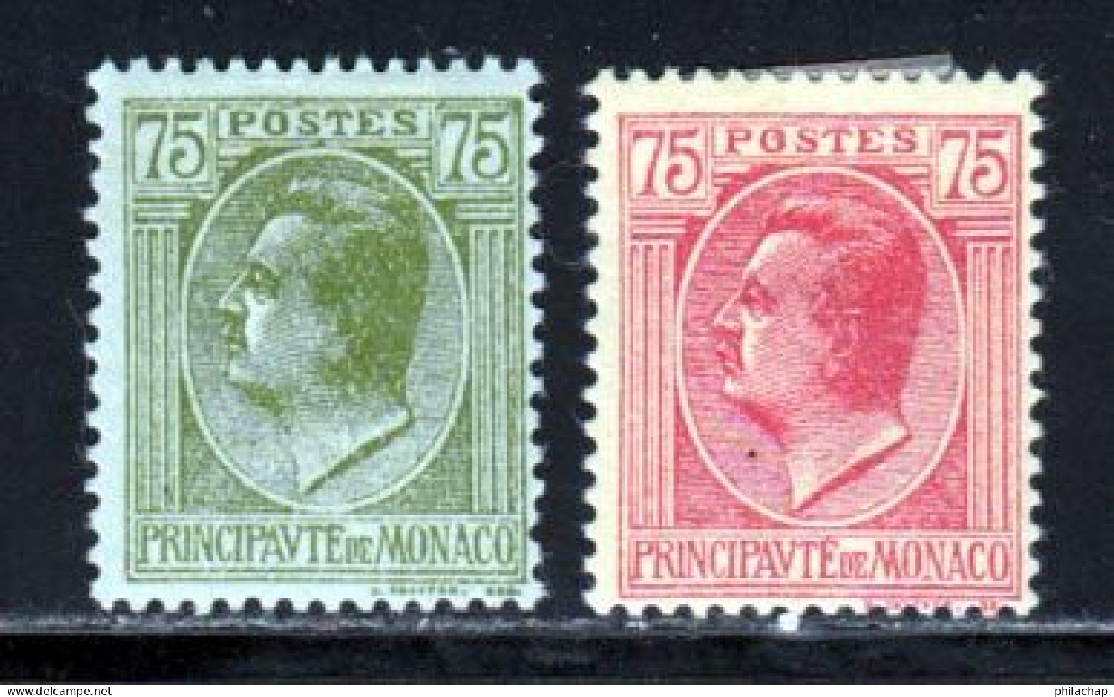 Monaco 1924 Yvert 90 / 91 * B Charniere(s) - Nuevos