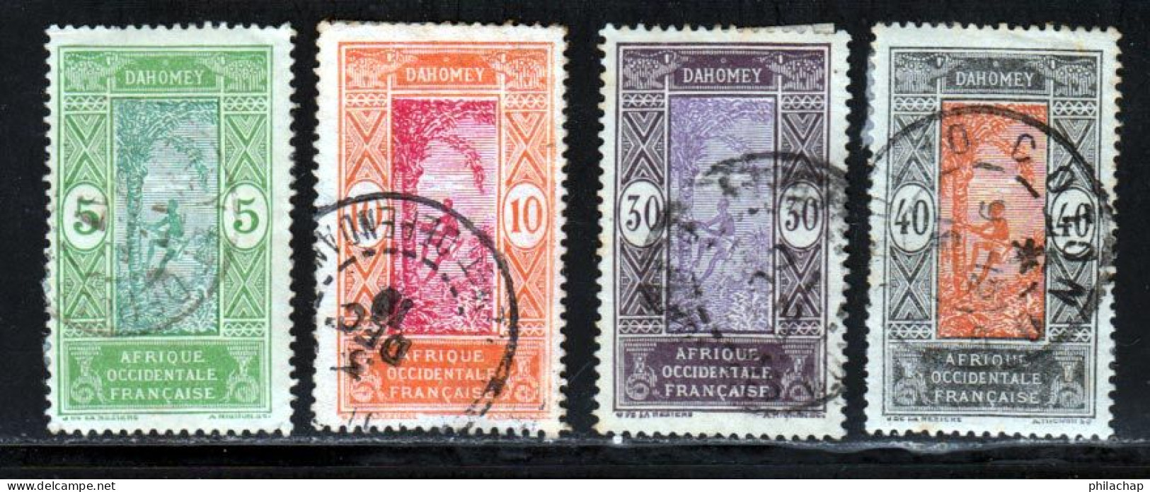 Dahomey 1913 Yvert 46 - 47 - 51 - 53 (o) B Oblitere(s) - Used Stamps