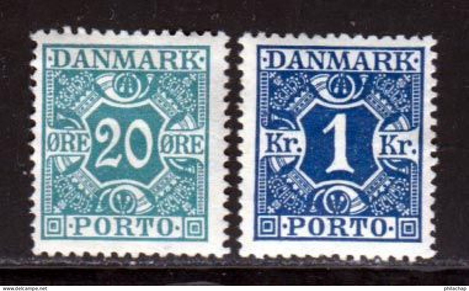 Danemark Taxe 1921 Yvert 13 - 16 * TB Charniere(s) - Impuestos