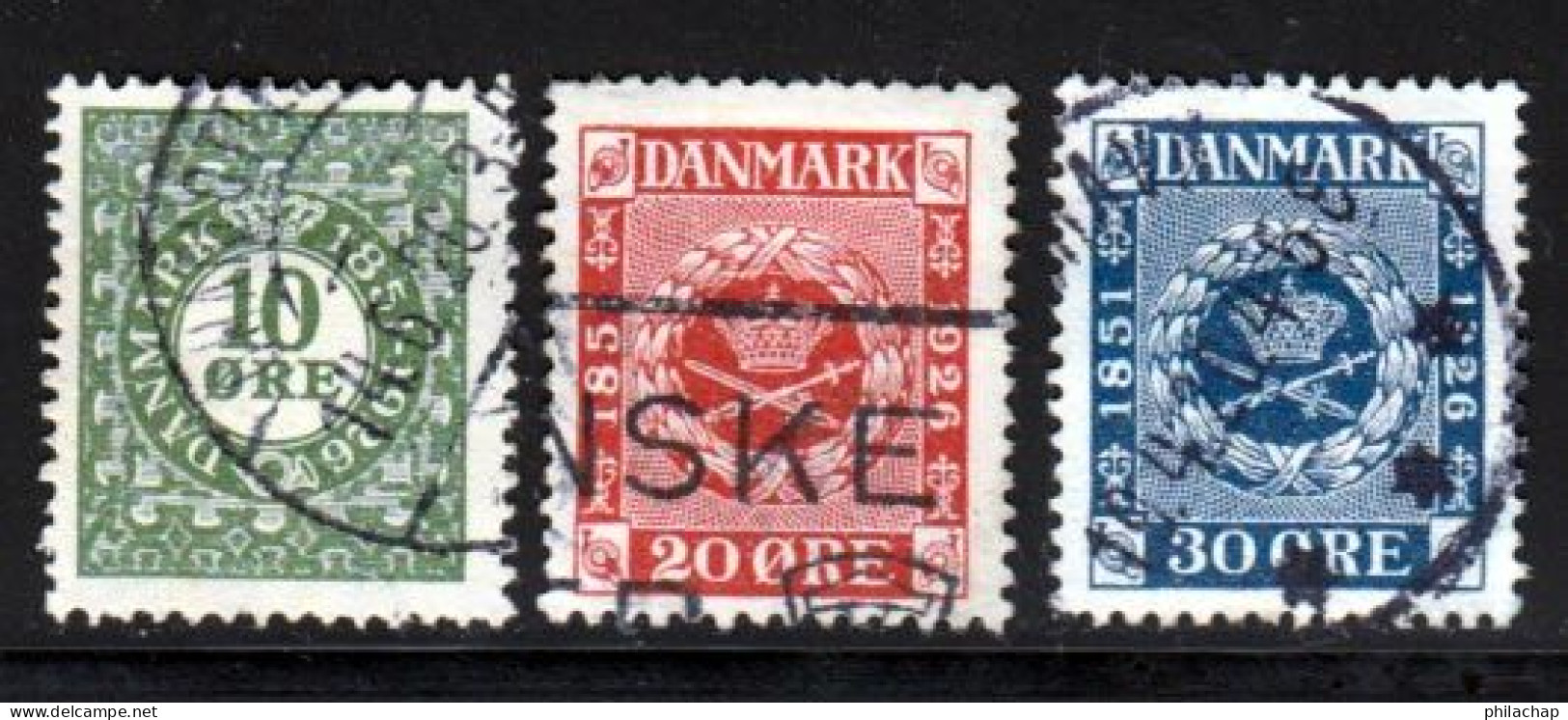 Danemark 1926 Yvert 165 / 167 (o) B Oblitere(s) - Oblitérés