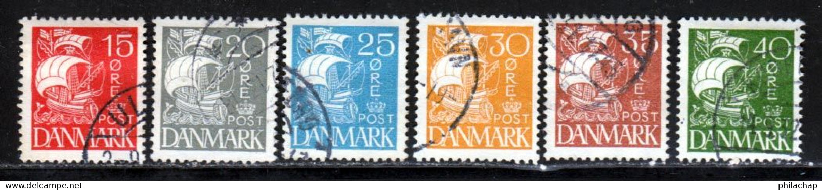 Danemark 1927 Yvert 181 / 186 (o) B Oblitere(s) - Gebraucht