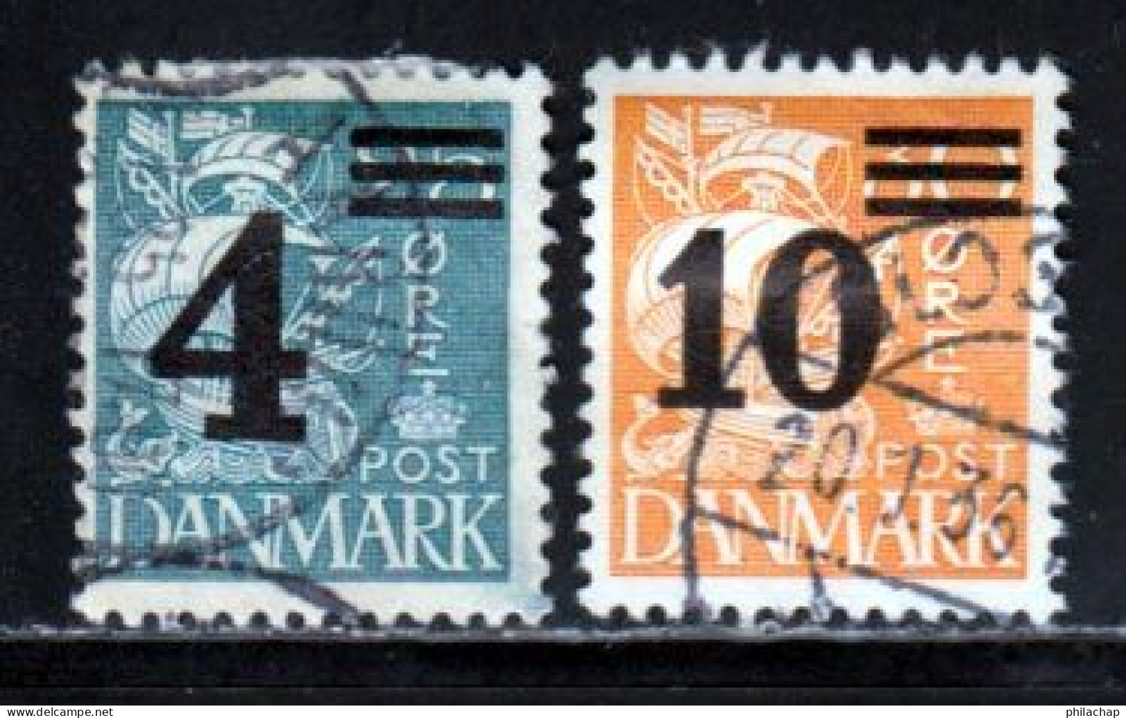 Danemark 1934 Yvert 227 / 228 (o) B Oblitere(s) - Used Stamps