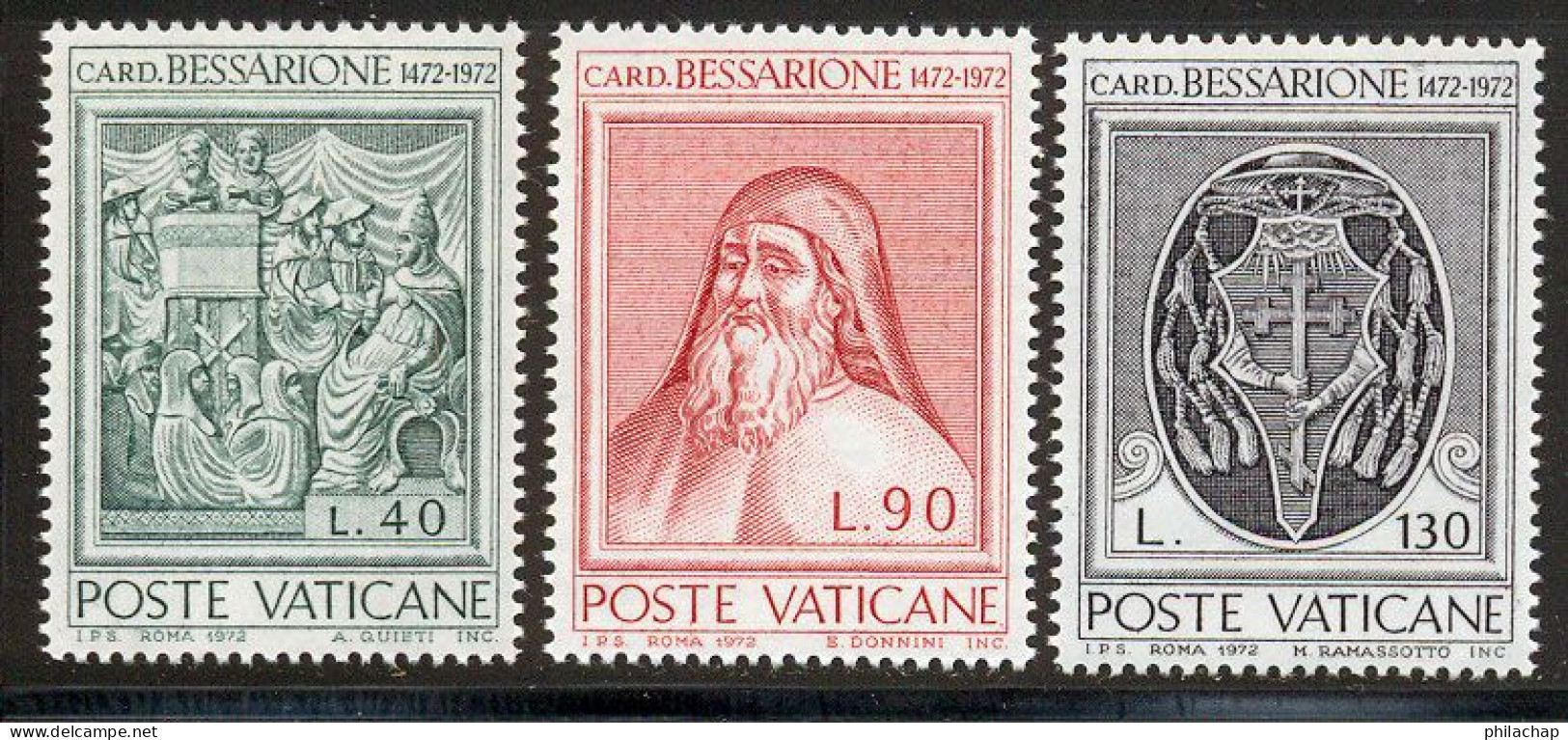 Vatican 1972 Yvert 549 / 551 ** TB - Neufs