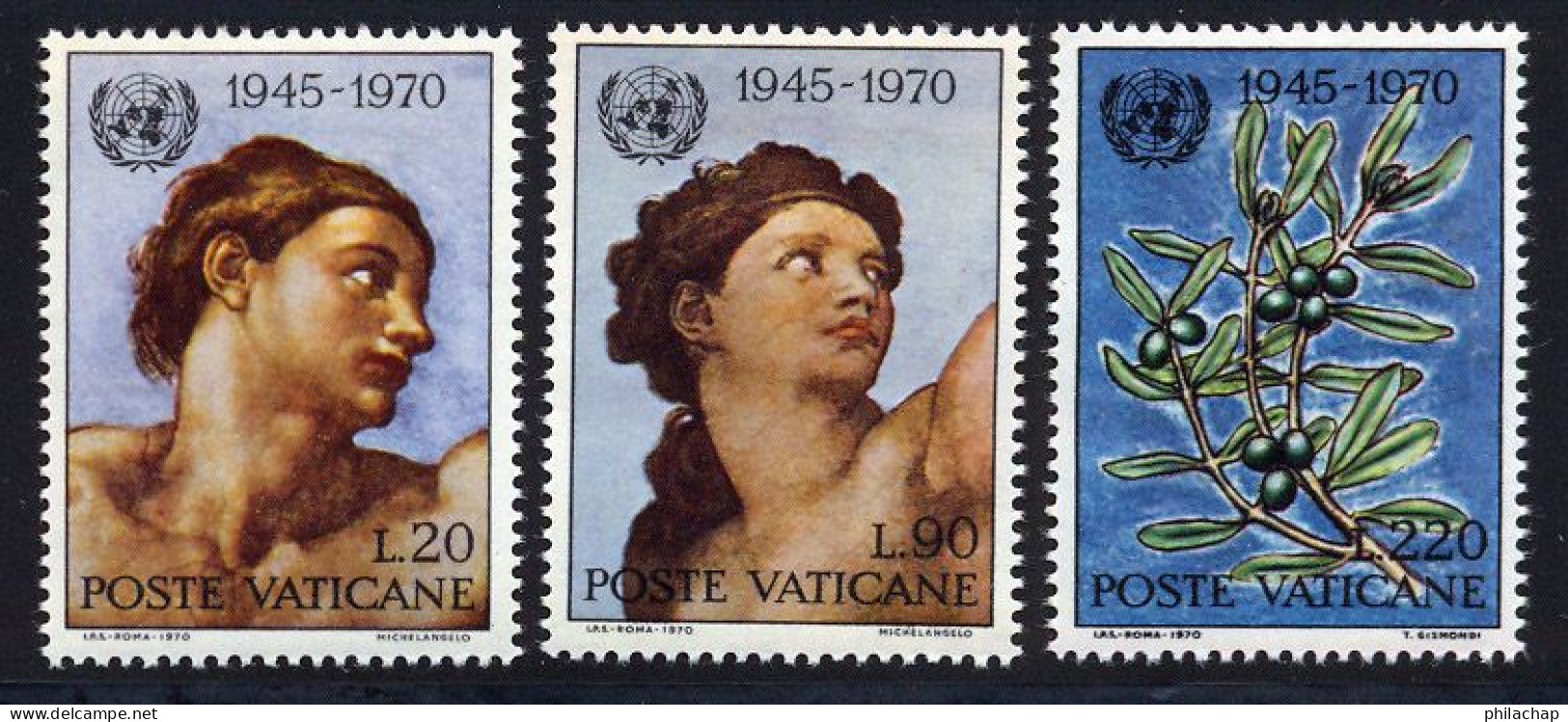 Vatican 1970 Yvert 510 / 512 ** TB Bord De Feuille - Ungebraucht