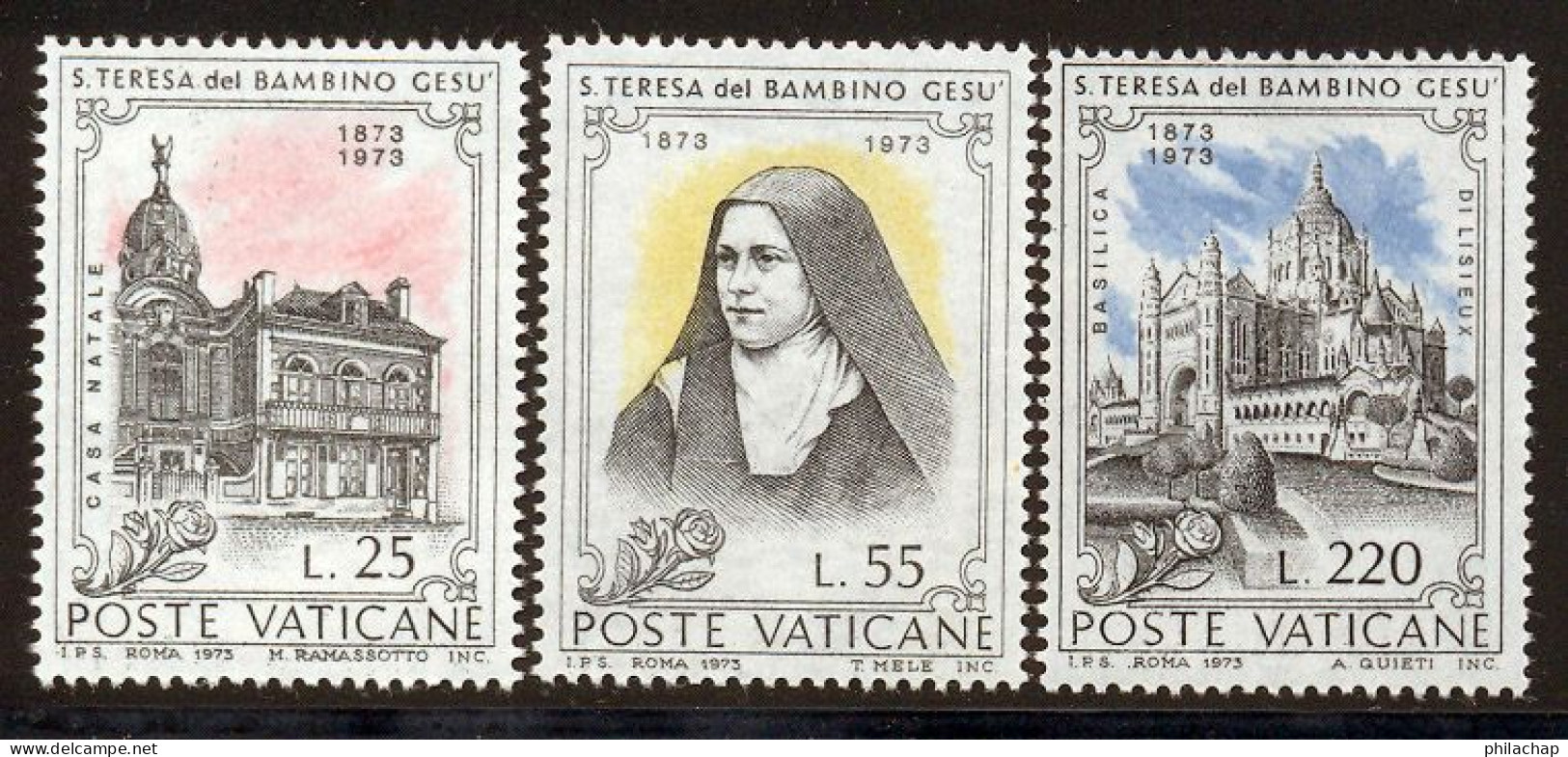 Vatican 1973 Yvert 555 / 557 ** TB Coin De Feuille - Neufs